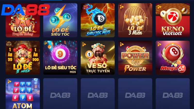 Đa dạng hình thức cược lô đề tại nhà cái DA88