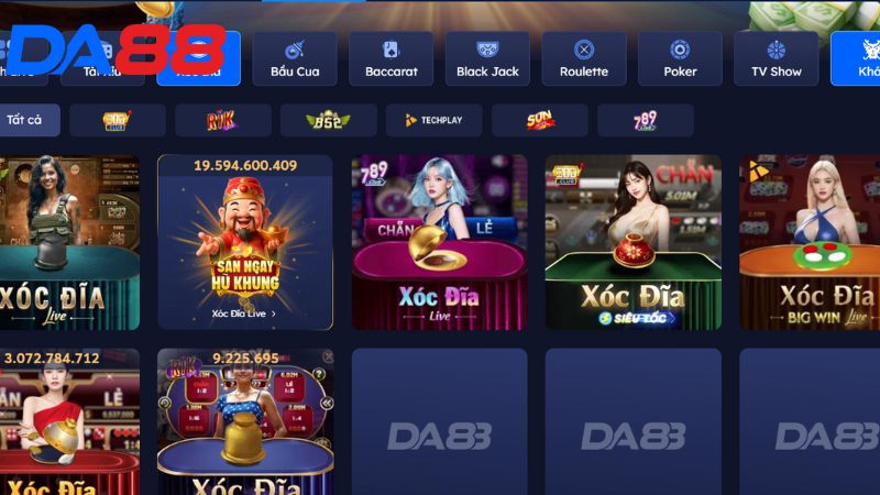 Giới thiệu tổng quan về sảnh Xóc đĩa DA88