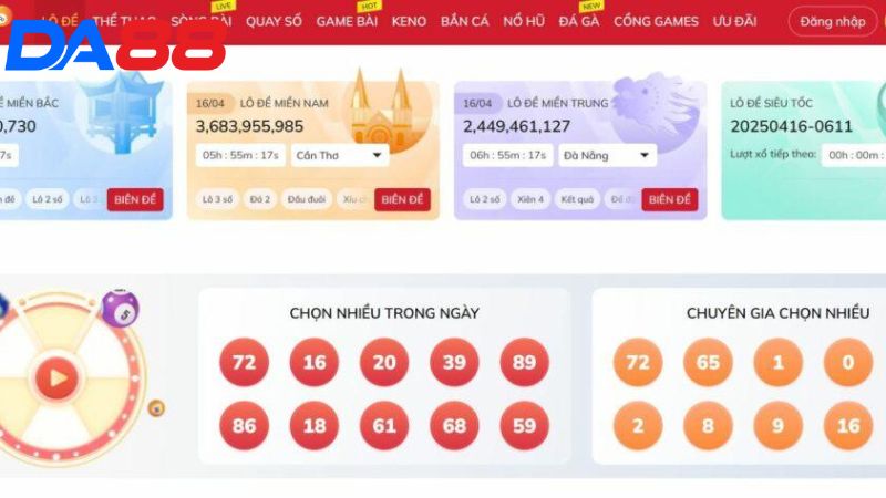 Khám phá những tựa game lô đề DA88 hấp dẫn nhất hiện có 