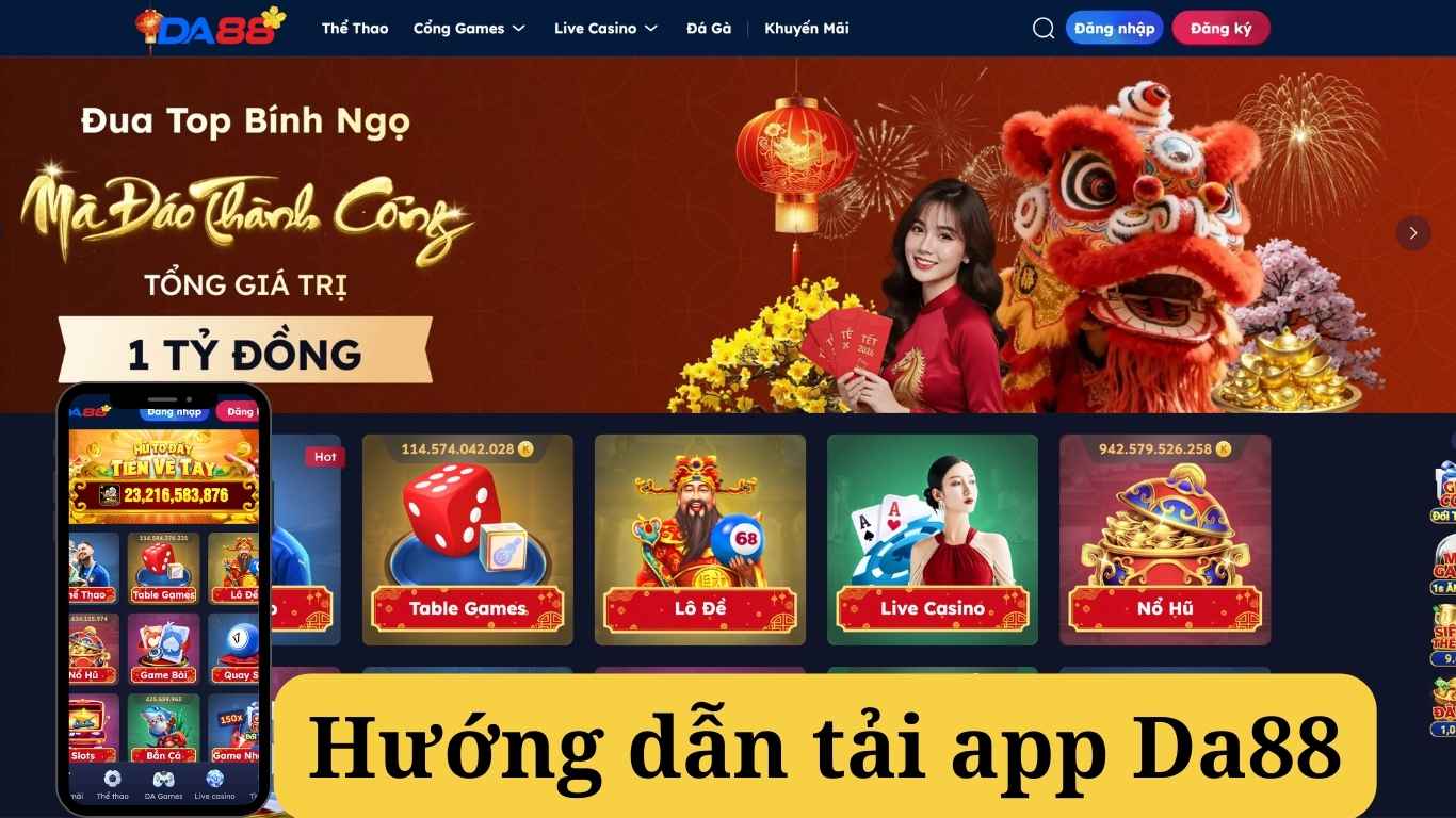 Hướng dẫn các bước Tải app da88 chi tiết 2026